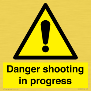 Danger shooting in progress